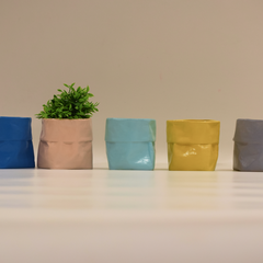 Blue Resin Planter