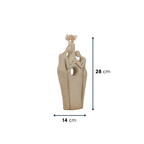Beige Abstract Couple Sculpture Vase - Unique Hole Design - The Golden Theory