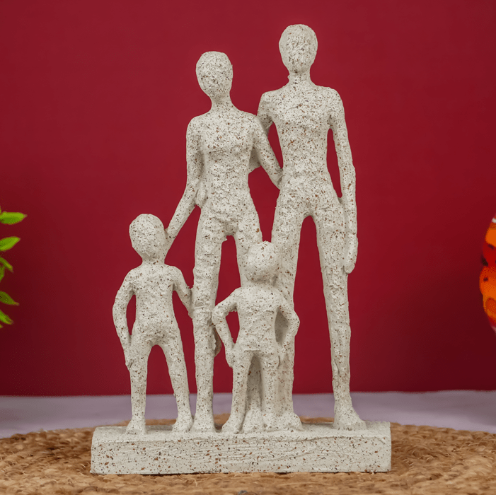 Beige Abstract Family Sculpture - Minimalist Art for Modern Decor Secondary image