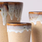 Beige Ceramic Flower Pots | Set of 3 - The Golden Theory