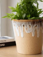 Beige Ceramic Flower Pots | Set of 3 - The Golden Theory