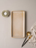 Beige Color Rectangle Platter - The Golden Theory