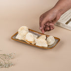 Beige Harmony Ceramic Platter - The Golden Theory
