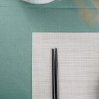 Beige Solid Table Mats | Set of 2,4,6 - The Golden Theory