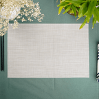 Beige Solid Table Mats | Set of 2,4,6 - The Golden Theory