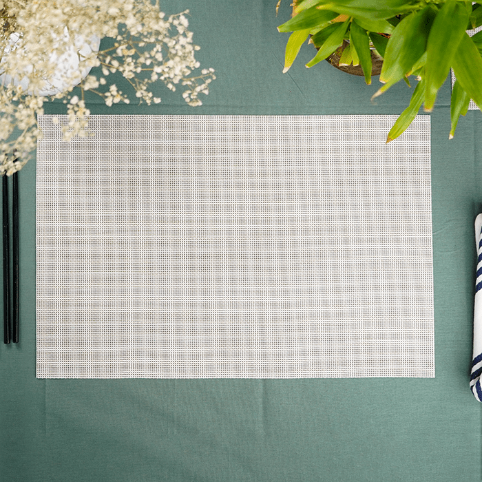 Beige Solid Table Mats | Set of 2,4,6 - The Golden Theory