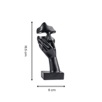Black Abstract Face Sculptures | Set of 3 - The Golden Theory