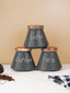 Black Airtight Canister Set of 3 with Wooden Airtight Lid - The Golden Theory