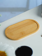 Black and Bamboo Ceramic Bathroom Set of 2 - The Golden Theory