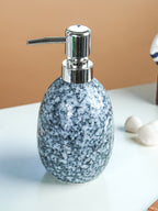 Black and White Granite-Style Ceramic Soap Dispenser - The Golden Theory