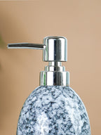 Black and White Granite-Style Ceramic Soap Dispenser - The Golden Theory