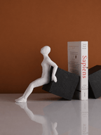 Black and White Resin Bookend - The Golden Theory