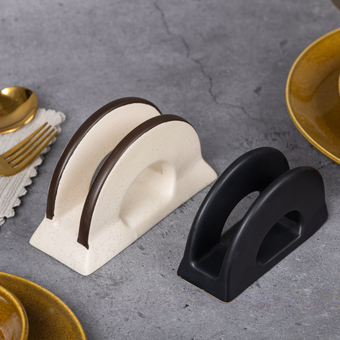 Black Color Round Tissue Holder