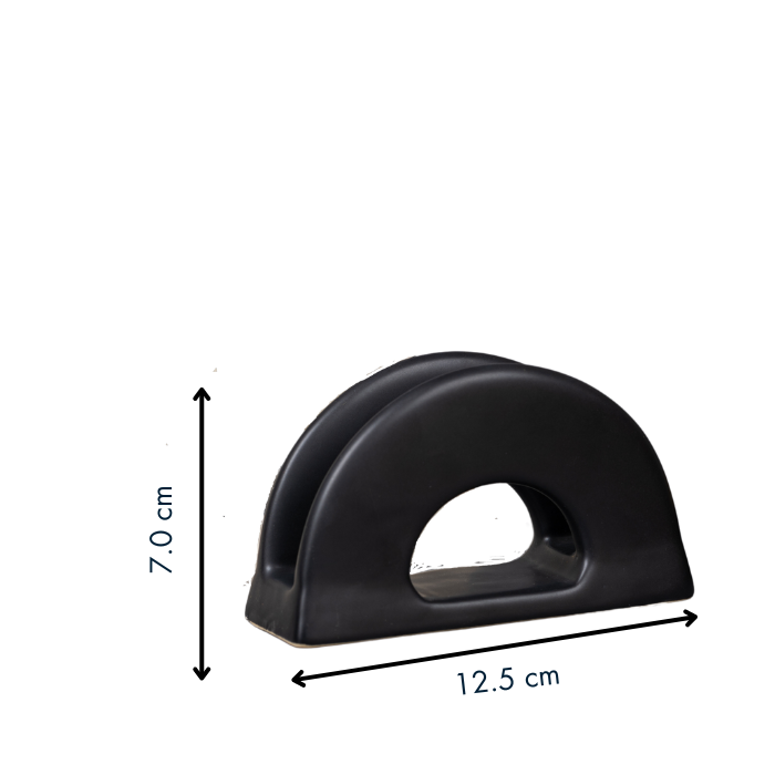 Black Color Round Tissue Holder
