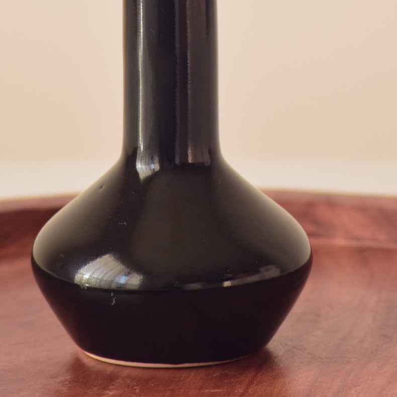 Black Cylinder Bud Flower Vase - The Golden Theory
