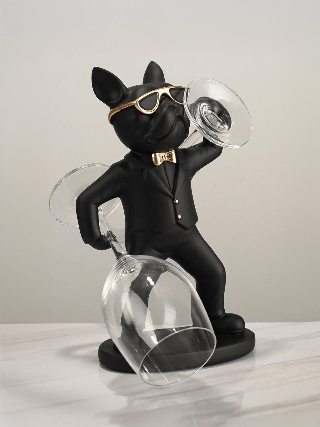 Black Dog Wine Glass Holder - The Golden Theory