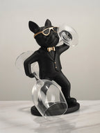 Black Dog Wine Glass Holder - The Golden Theory