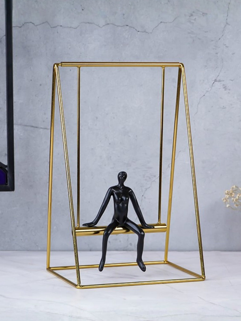 Black Figure on Gold Swing - The Golden Theory