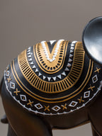 Black & Gold Elephant Figurine Set - The Golden Theory