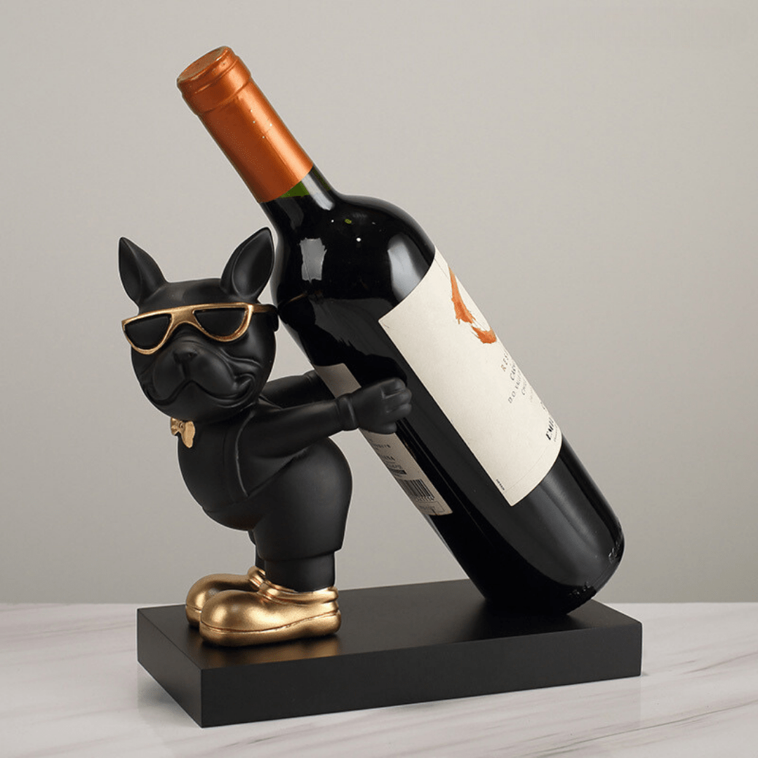 Black Sassy Paws Wine Holder - The Golden Theory Main image