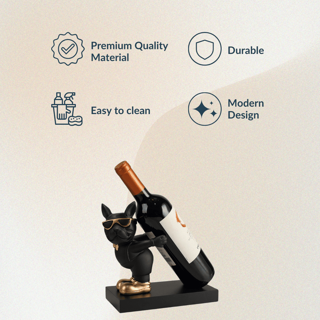 Black Sassy Paws Wine Holder - The Golden Theory