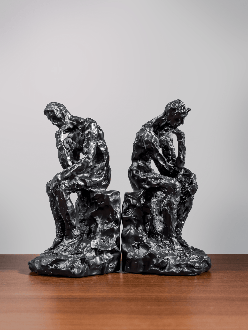 Black Sculptural Figure Bookend Set - The Golden Theory