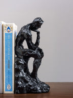Black Sculptural Figure Bookend Set - The Golden Theory