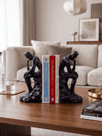 Black Sculptural Figure Bookend Set - The Golden Theory