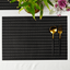 Black Waterproof Table Mats | Set of 2,4,6 - The Golden Theory