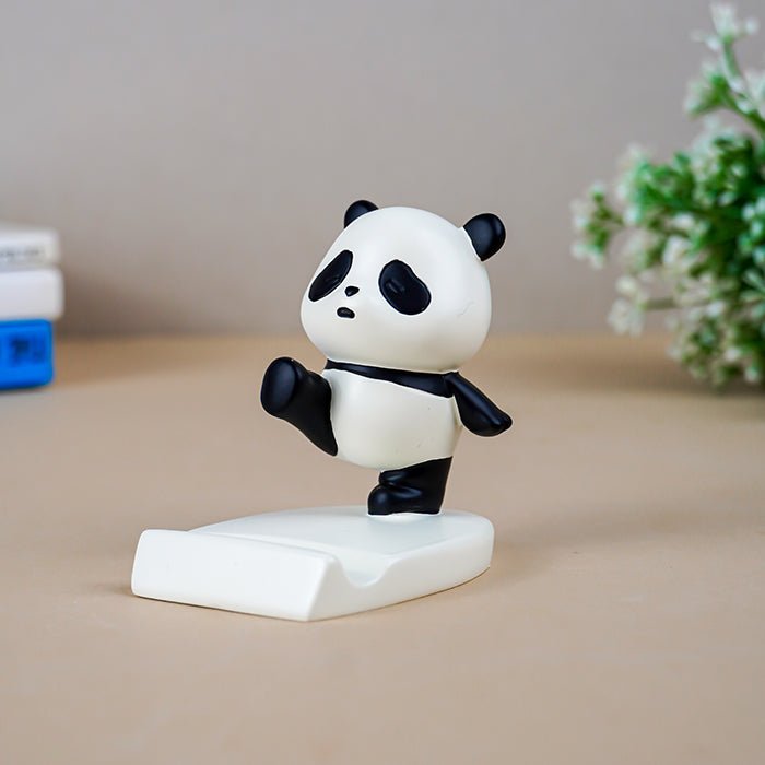 Black & White Panda Phone Stand - The Golden Theory