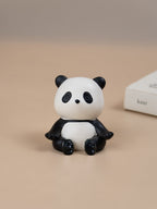Black & White Playful Panda Figurine Set of 5 - The Golden Theory