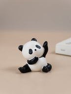 Black & White Playful Panda Figurine Set of 5 - The Golden Theory