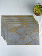 Bloom Wipeable Table Mats | Set of 2,6 - The Golden Theory