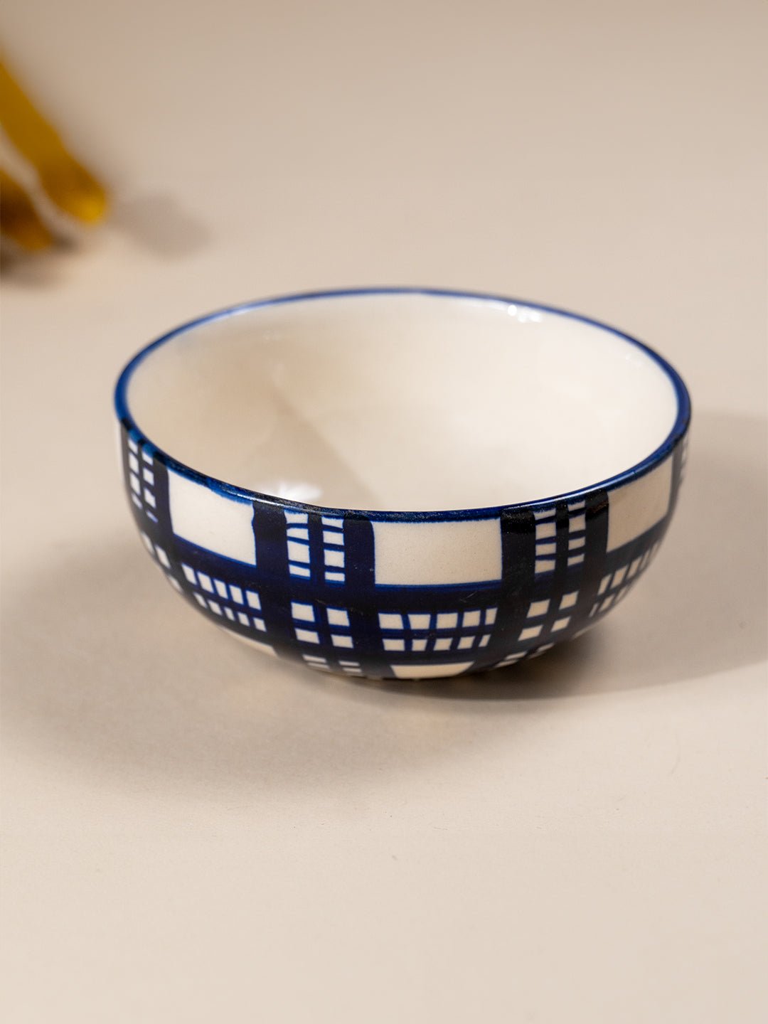 Blue and White Patterned Ceramic Dinner Set - Set of 18 - The Golden Theory