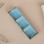 Blue Ceramic Chutney Platter - The Golden Theory