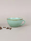 Blue Ceramic Latte Mug with Golden Border - The Golden Theory