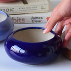 Blue Ceramic Microgreen Planter - The Golden Theory
