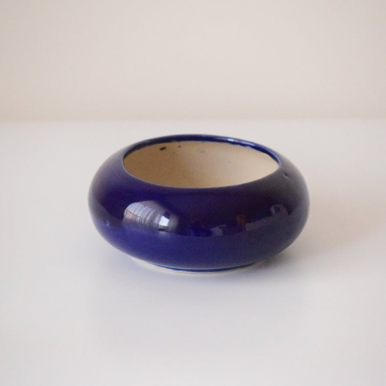 Blue Ceramic Microgreen Planter Secondary image