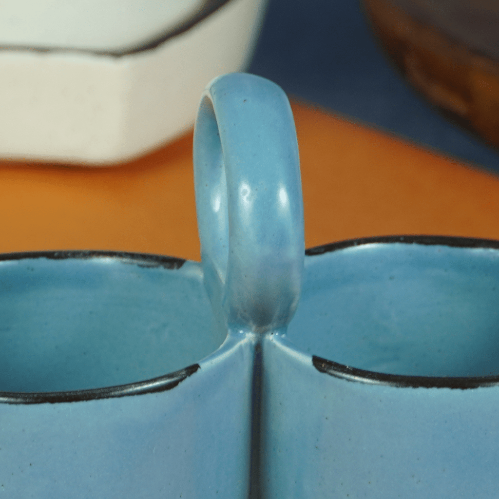 Blue Ceramic Salt and Pepper Bowl - The Golden Theory
