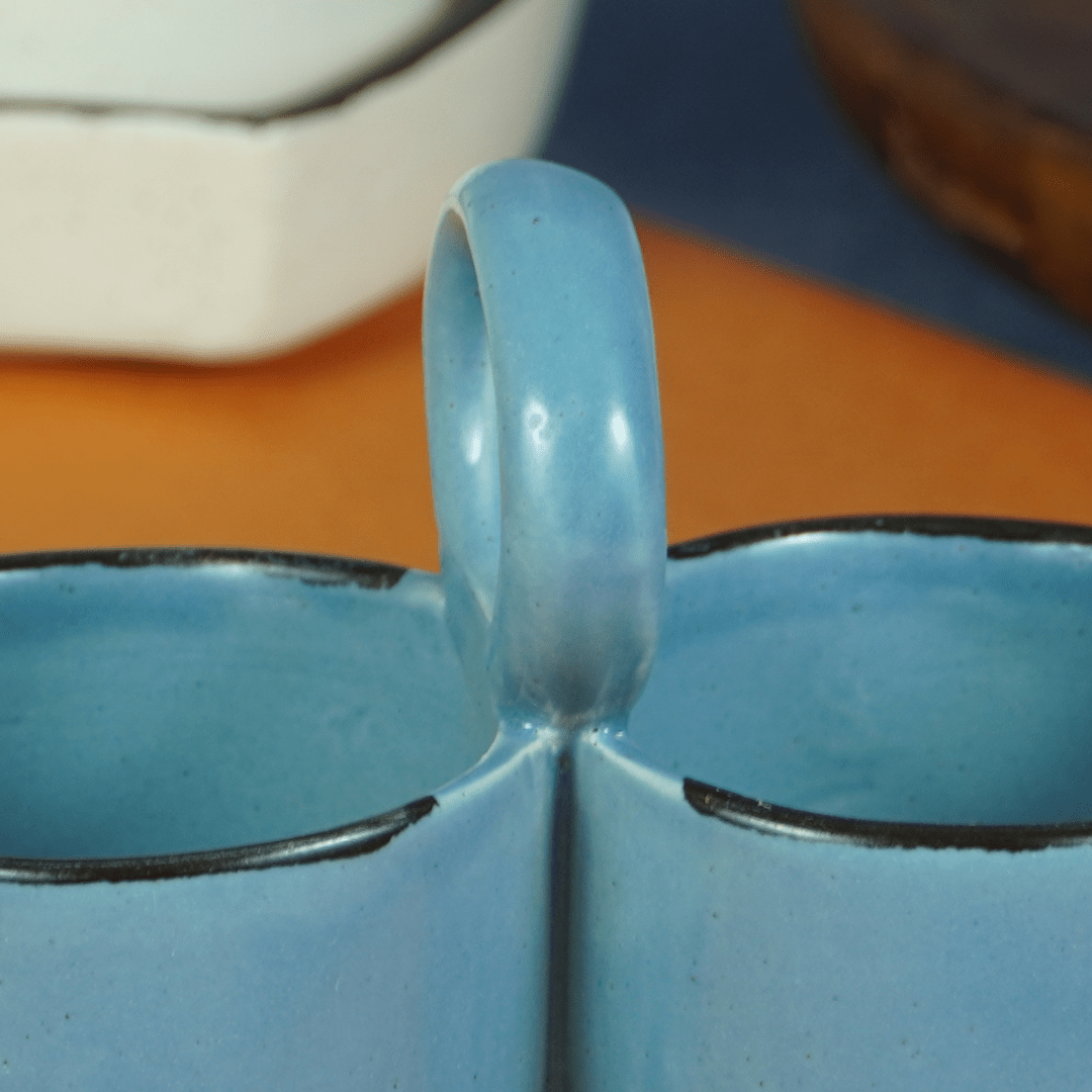 Blue Ceramic Salt and Pepper Bowl - The Golden Theory