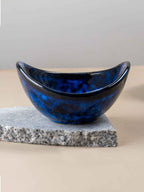 Blue Color Oval-Shaped Kishti Bowl Set | Set of 2