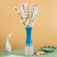 Blue Dual Color Shaded Long Flower Vase