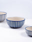 Blue Floral Hand-Painted Ceramic Serving Bowl - The Golden Theory