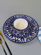 Blue Floral Mandala Design Dinnerware - Set of 18 - The Golden Theory