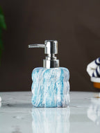 Blue Ocean Swirl Ceramic Soap Dispenser - The Golden Theory