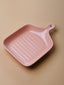 Blush Pink Ceramic Platter with Convenient Handle - The Golden Theory