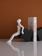Black and White Resin Bookend