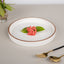 Bougee Beige 10'' Plate with Solid Border - The Golden Theory