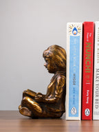 Bronze-Finish Boy & Girl Bookend Set - The Golden Theory