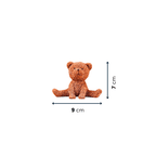 Brown and Yellow Sitting Teddy Bear | Set of 2 - The Golden Theory